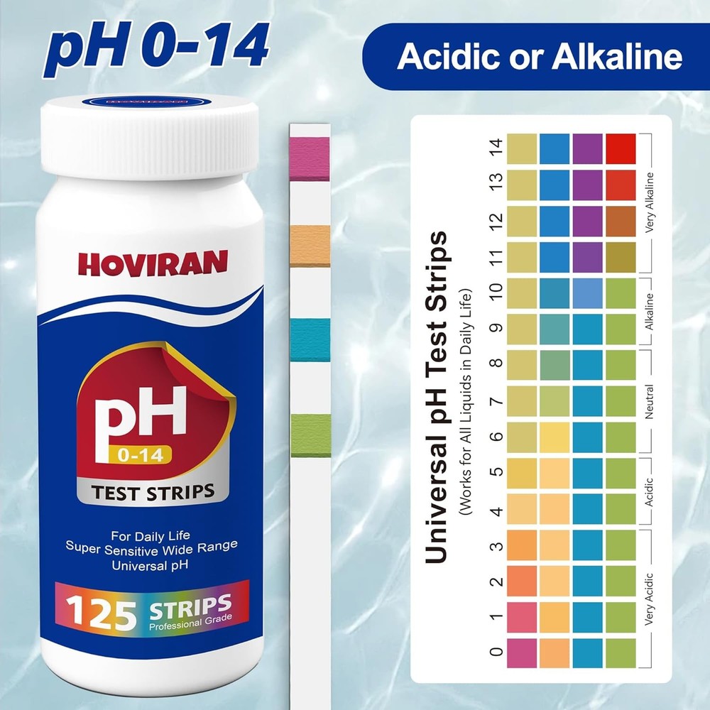 Universal Ph Test Strips 0-14, Ph Testing Kit for Water, Soap Making & Kombucha