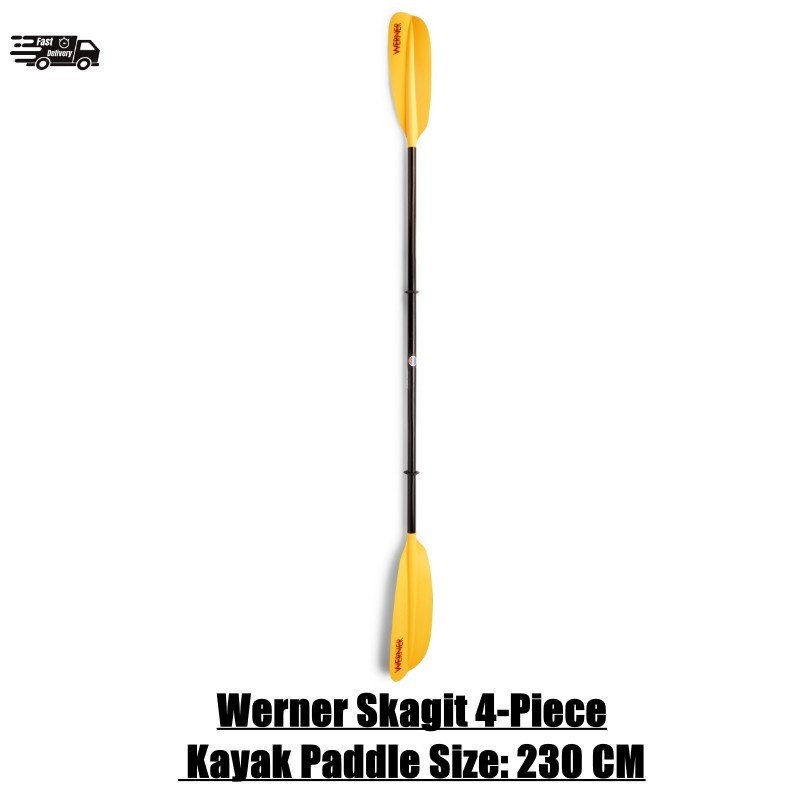 "Werner Skagit 4-Piece Kayak Paddle Size: 230 CM "