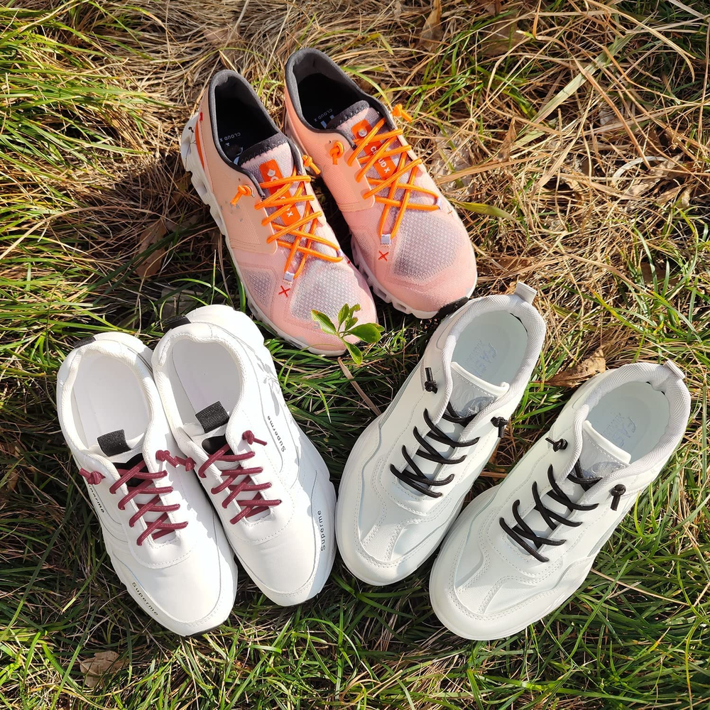 3 Pairs Elastic Shoe Laces Replacement Laces for on CloudStretch round