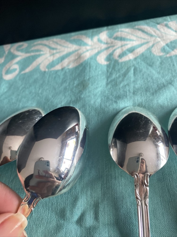 4 Towle Aristocrat Silverplate EP Supreme flatware place settings dinner spoons