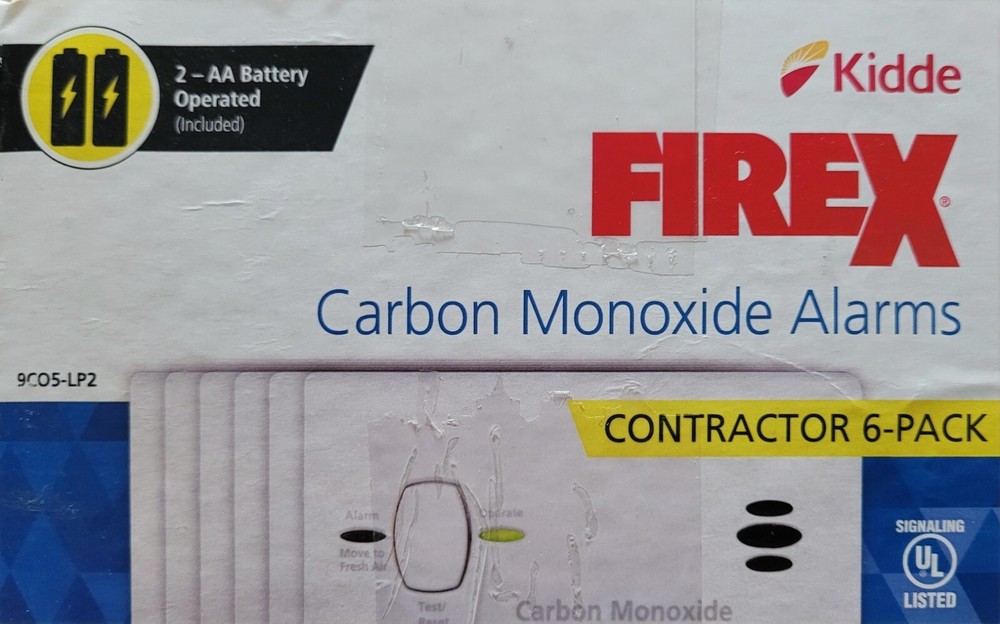 Kidde 9CO5-LP2 Battery Powered Carbon Monoxide Alarm (6-pack)