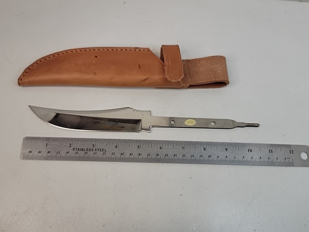 unfinished fixed skinner knife