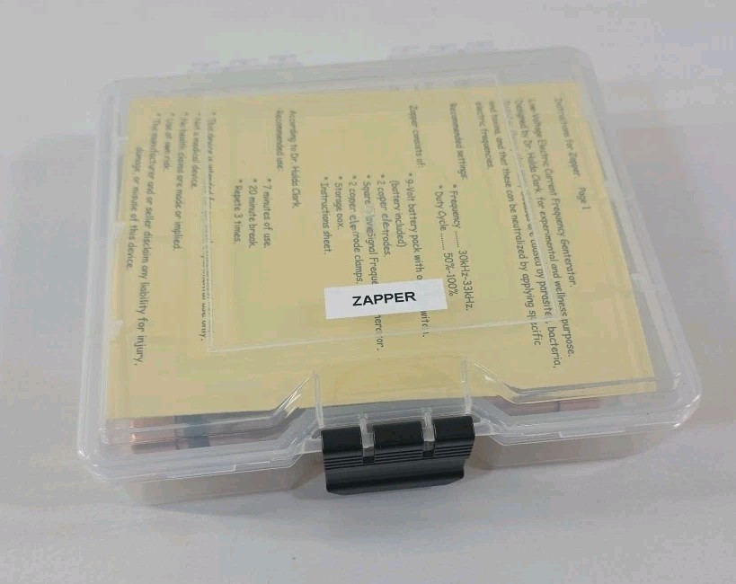 Zapper. Electronic Frequency Generator. 9-Volt. Hulda Clark.