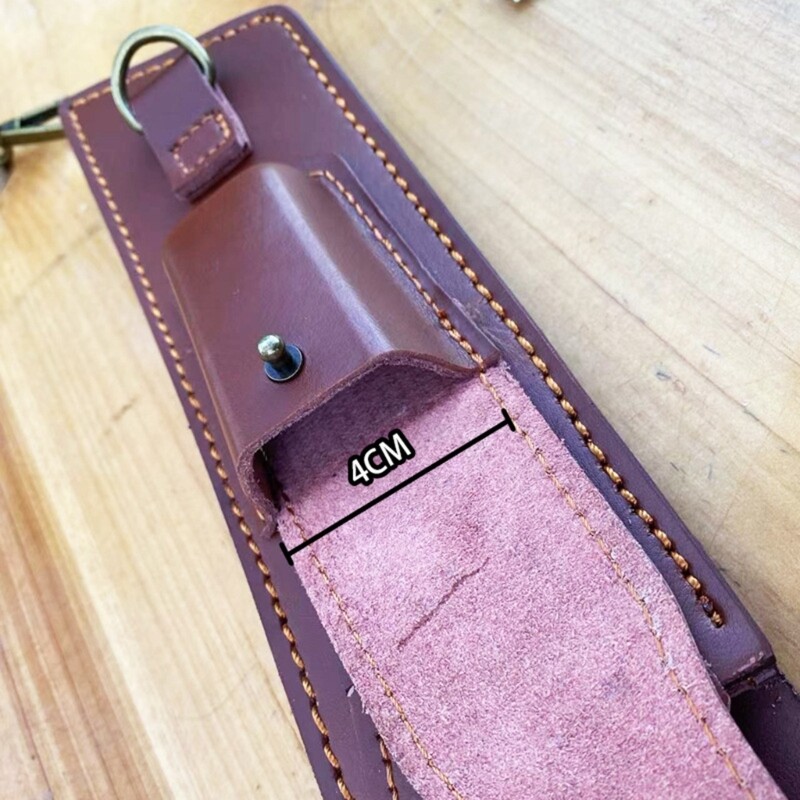 PU Leather Cutter Sheath Multi Layer PU Leather Holsters Back Hanging Cutter