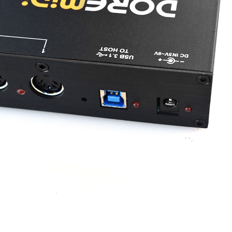 USB3.1 HUB-8 MIDI 6x6 MIDI Interface x2 MIDI Hub Controller 96 Channels Adapter