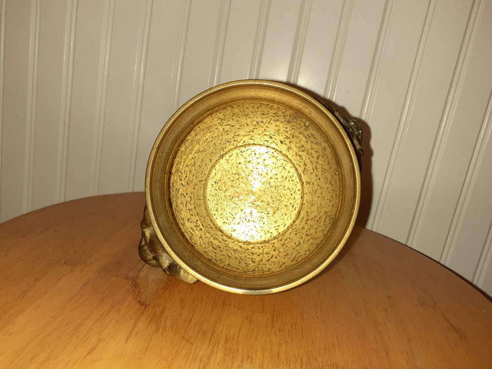 Vintage Brass Demon Devil Cauldron Incense Burner Witchcraft Pagan