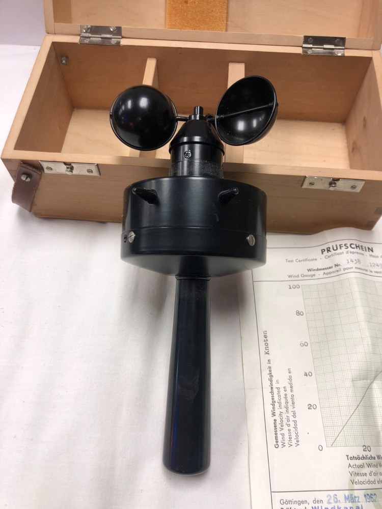 PRUFSCHEIN1962 WIND VELOCITY METER