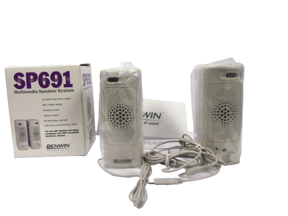 Benwin USB 15 Watt Multimedia Speaker System SP691