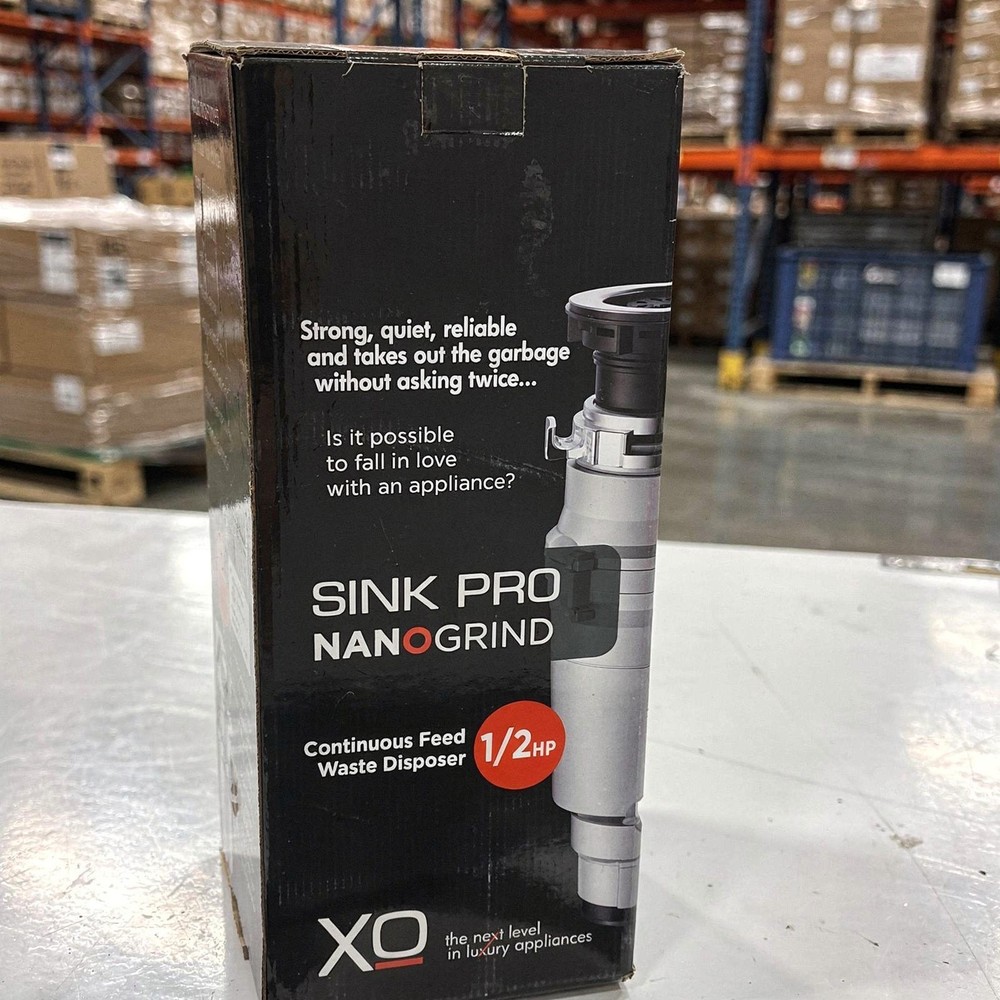 XO XOD12BUILDER Continuous Feed 1/2 HP Garbage Disposal with Power Cord