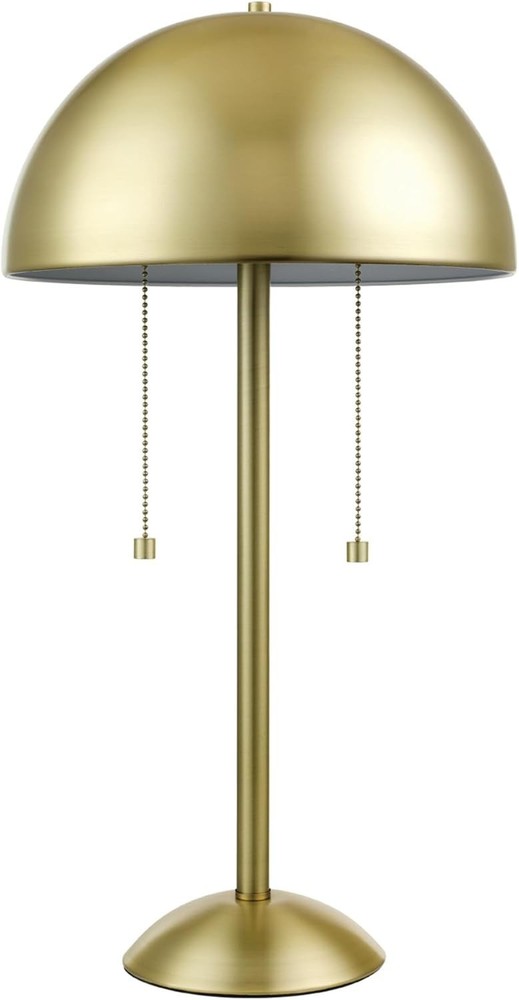 Matte Brass 21" Electric Table Lamp with Double Pull Chain - 2 Lights