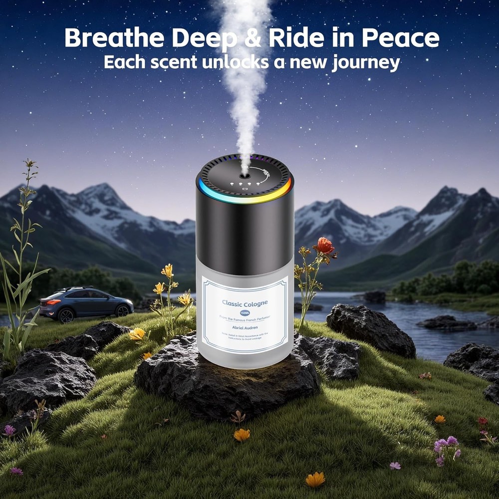 USB-C Car Air Freshener - Motion Sensor Technology