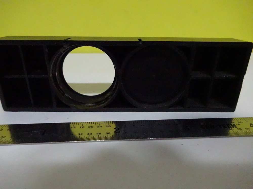 MICROSCOPE PART NIKON SHUT / CLEAR PATH SLIDE OPTICS AS IS BIN#W5-22