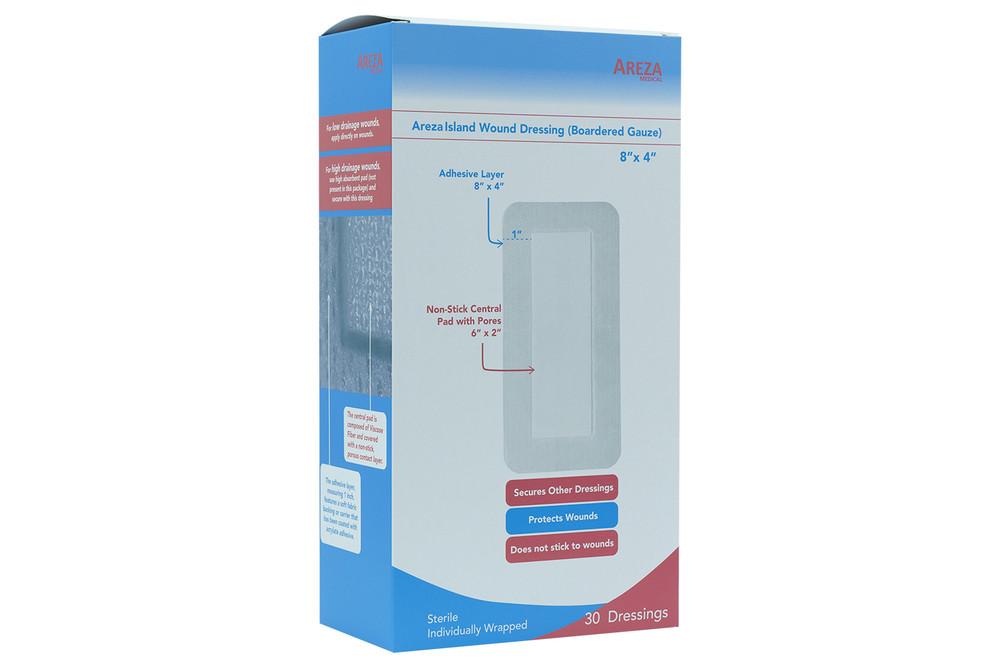 Island Bordered Gauze Wound Dressing