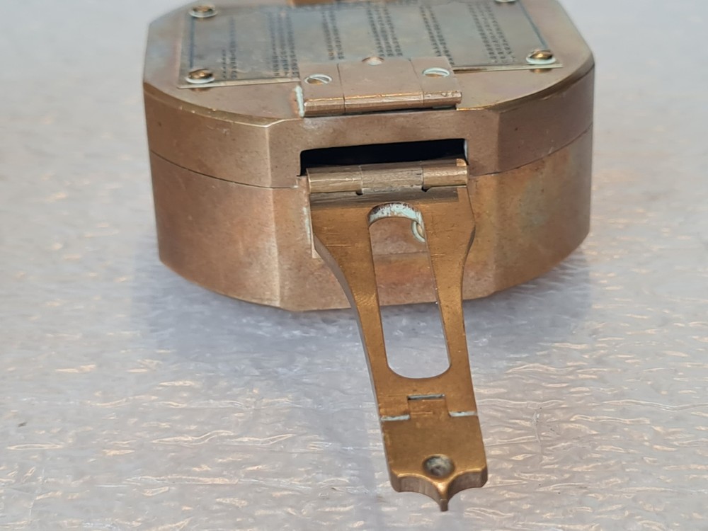 Vintage Stanley Brass Navigation Compass - Maritime