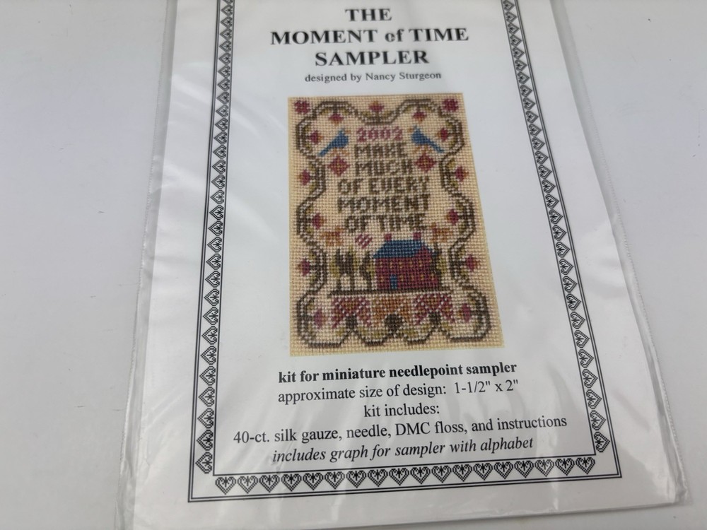 Threads Through Time The Moment Of Time Sampler Needlepoint Pattern Kit 6S
