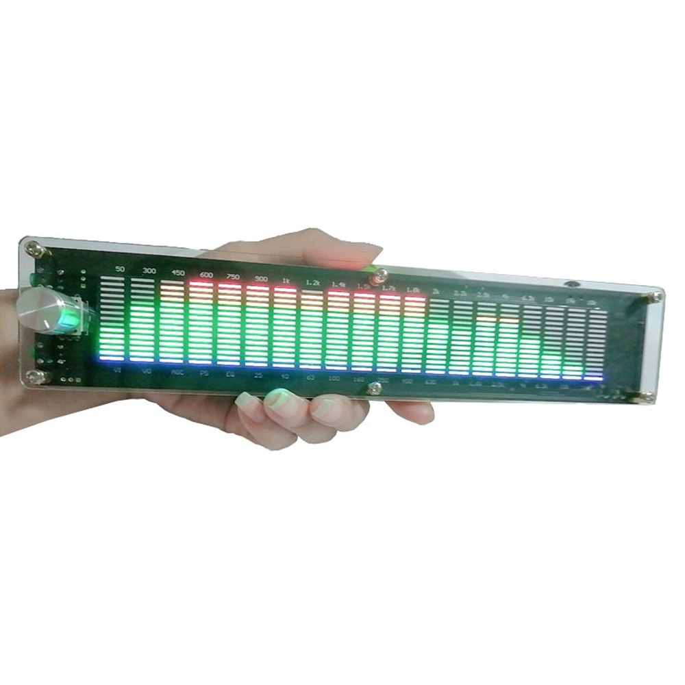Stereo VU Meter Indicator 20 Segment Music Spectrum Analyzer LED Level Display