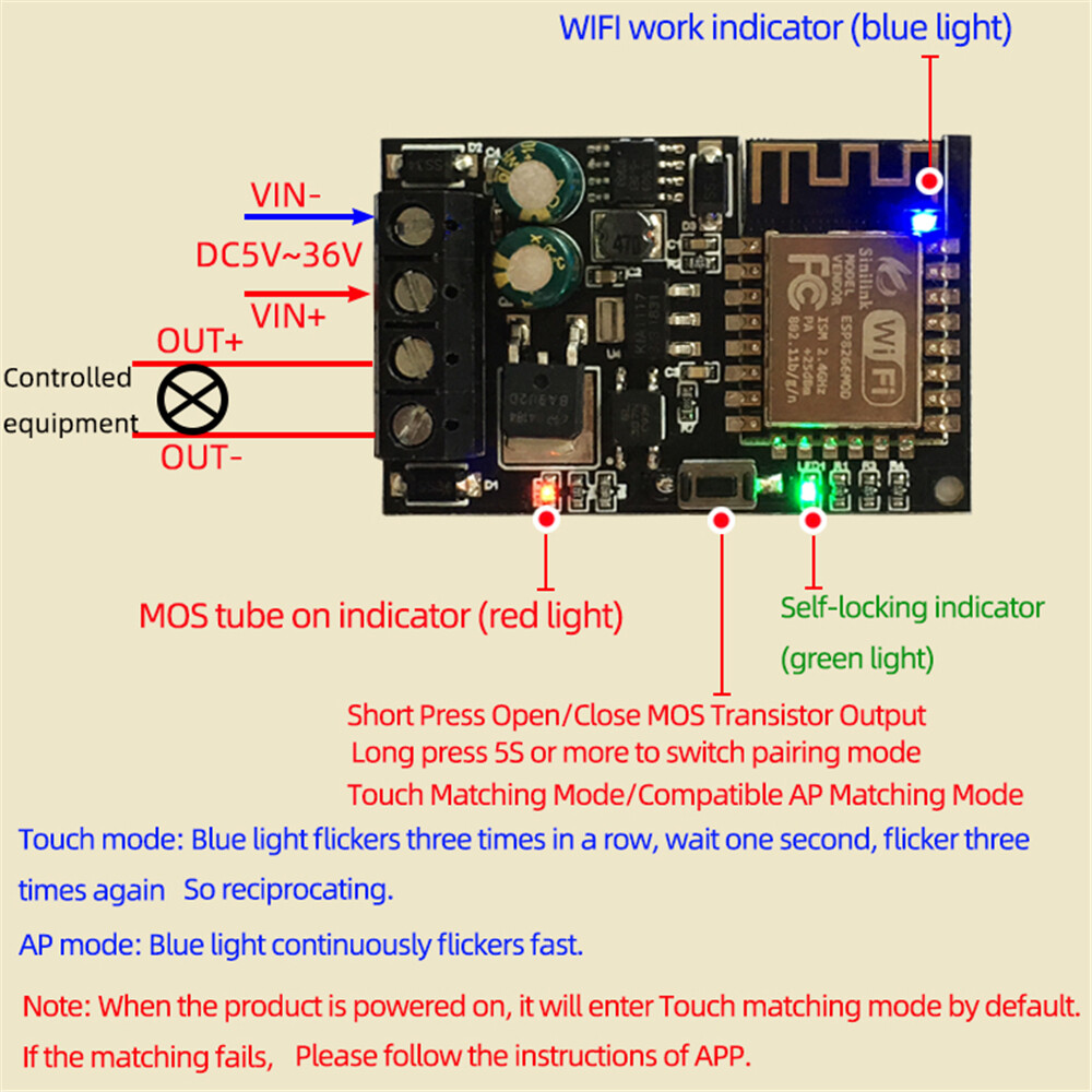 Smart Home Remote Control Wireless Switch Universal Module Timer Wifi Switch