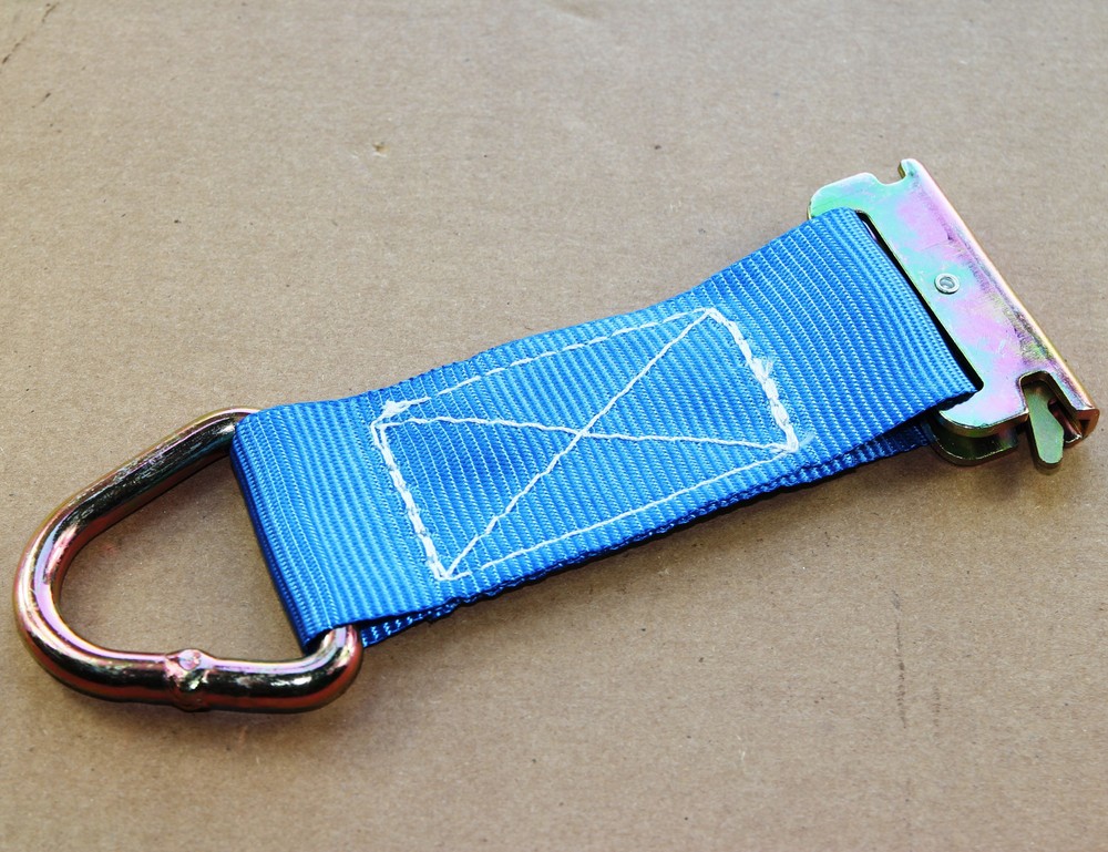 10x E Track Fitting Cargo Trailer Tie Down D Ring Strap Enclosed Van Truck Web