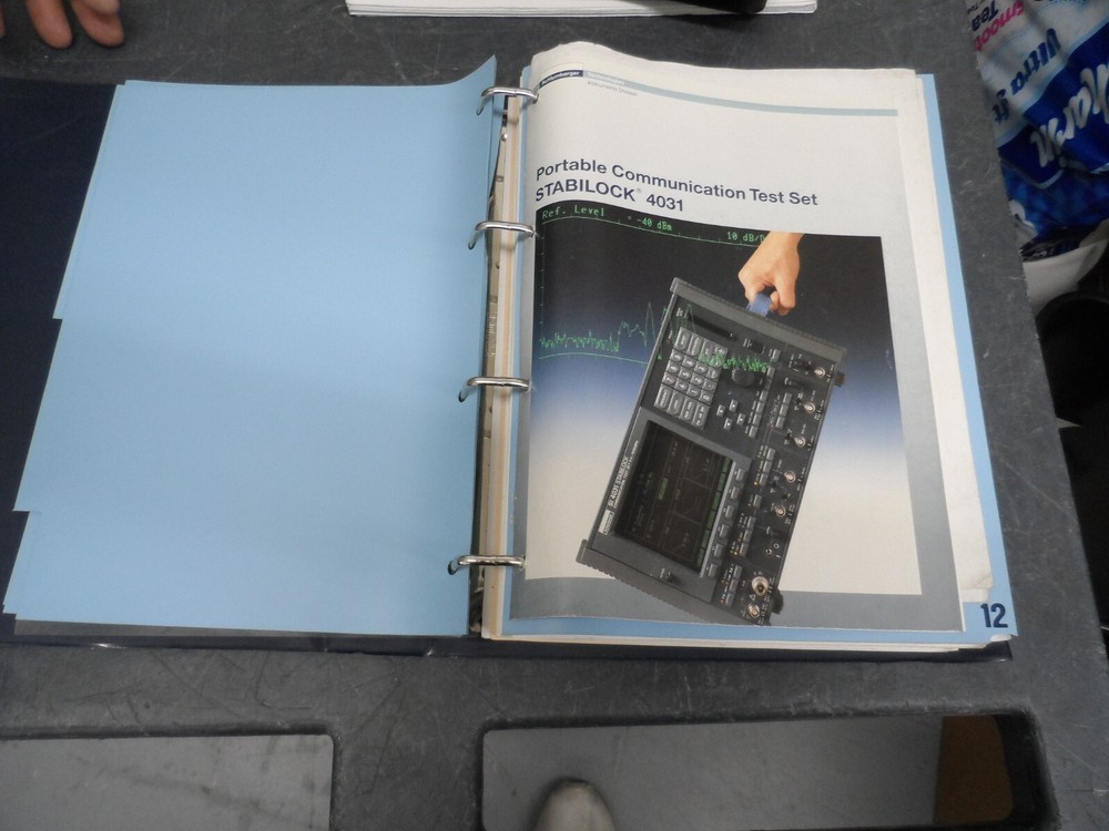 SCHLUMBERGER STABILOCK 4031 OPERATING INSTRUCTIONS