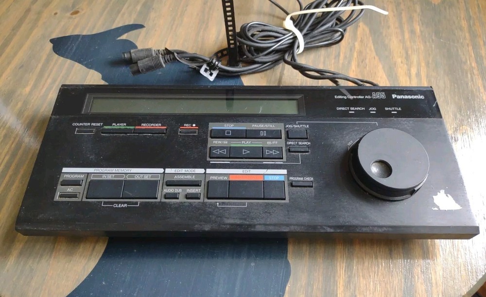 Panasonic AG-A95 Handheld Wired Editing Controller Vintage Hardware 6 Prong