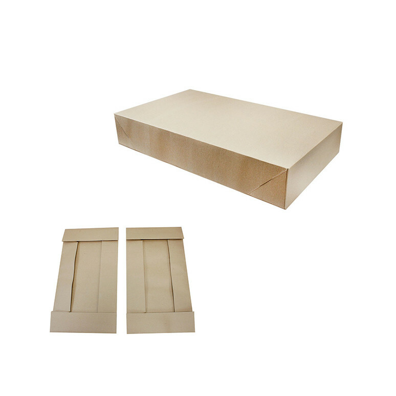 25 Pc Kraft Pinstripe 2 Piece Apparal Gift Boxes