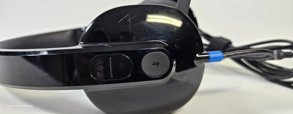 Logitech H540 USB Computer Headset – Black Headband Mic - TESTED WORKING