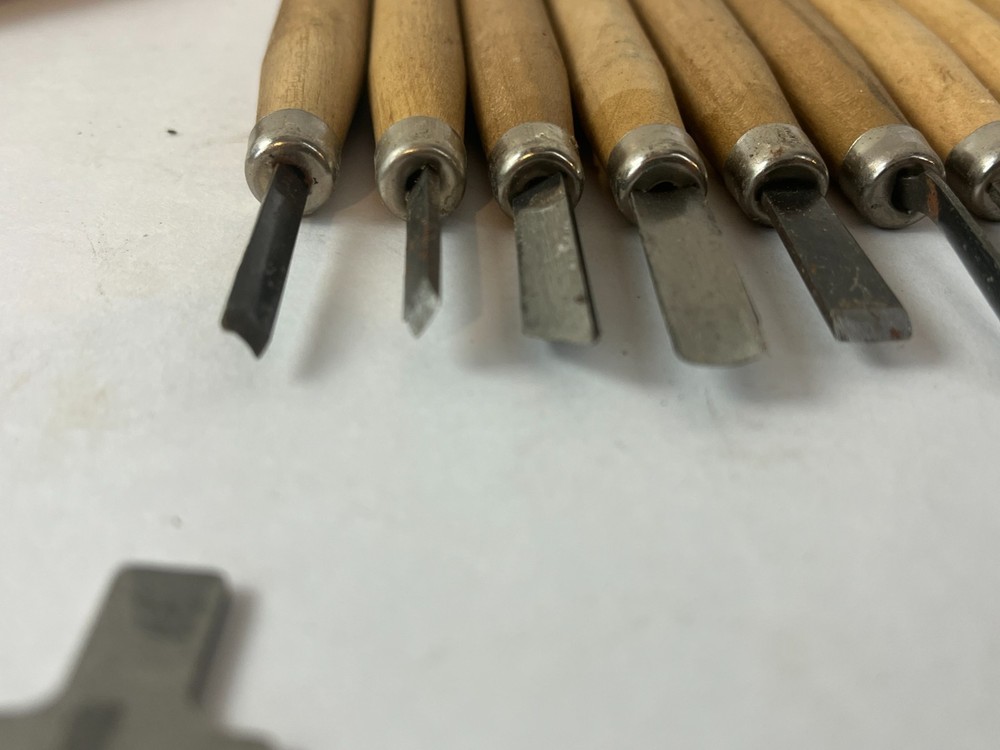 20 Wood Carving Hand Chisel Tool Set Professional Woodworking Gouges Buck Bros