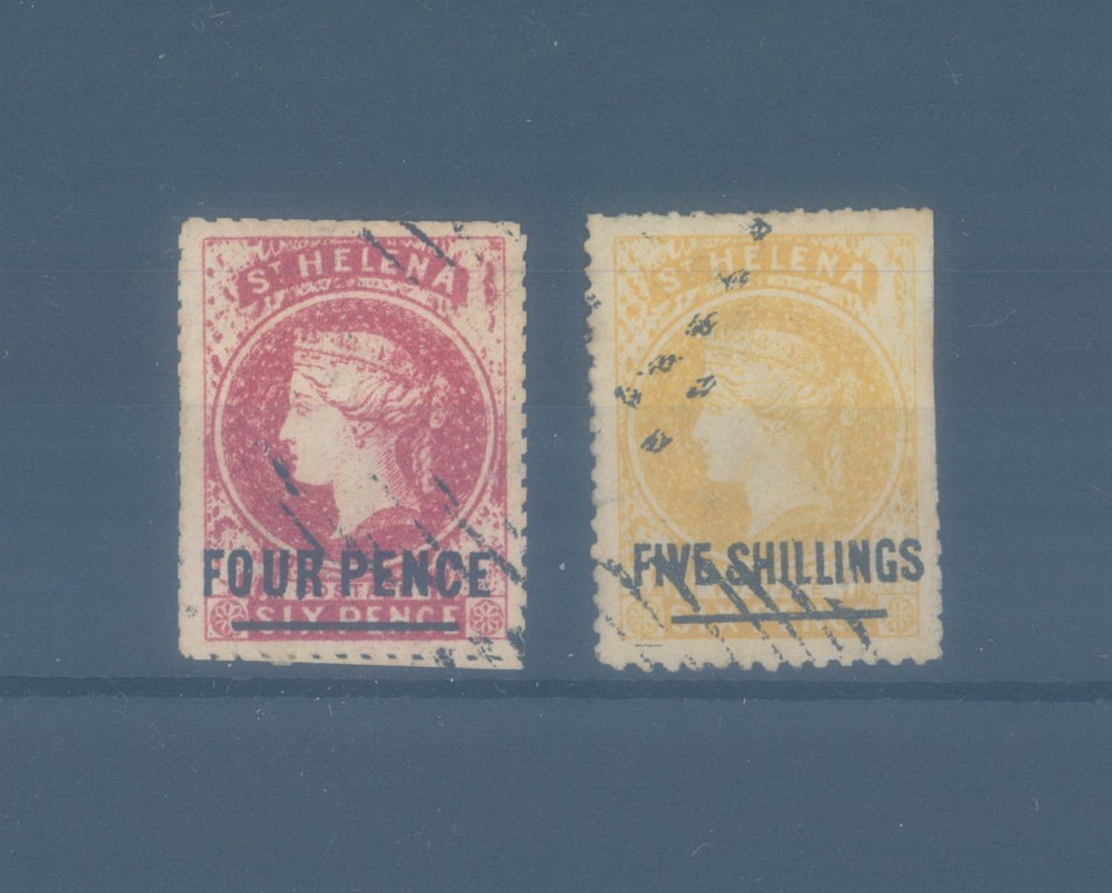 ST HELENA early forgeries used