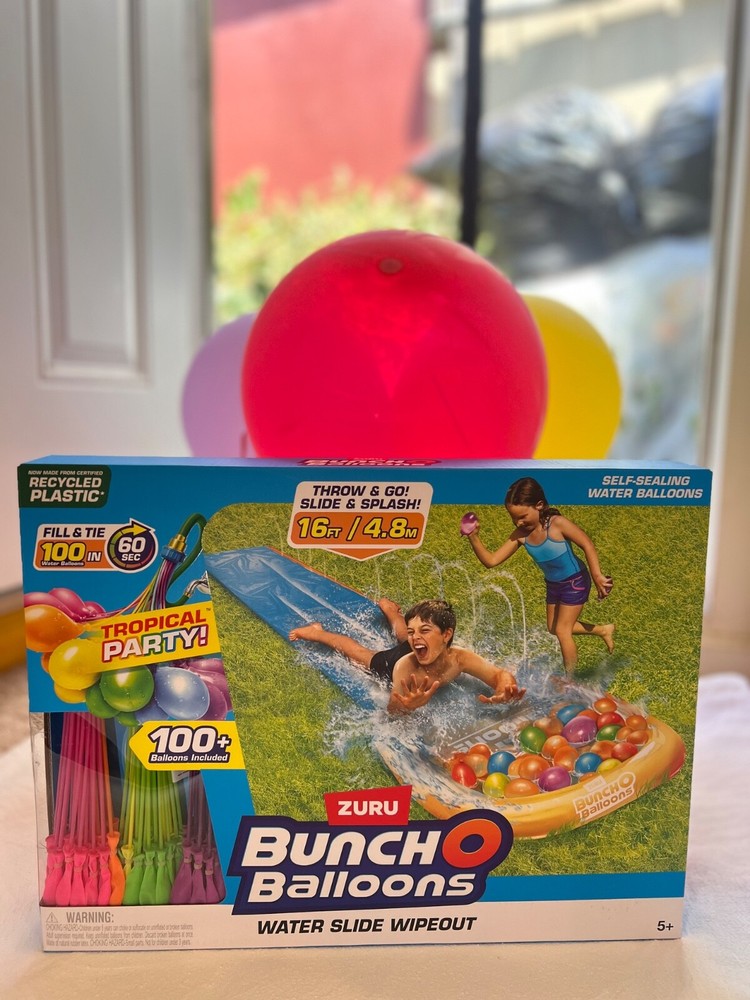 SUMMER SLIDE & POOL/ WATER BALLOONS 3 PACK