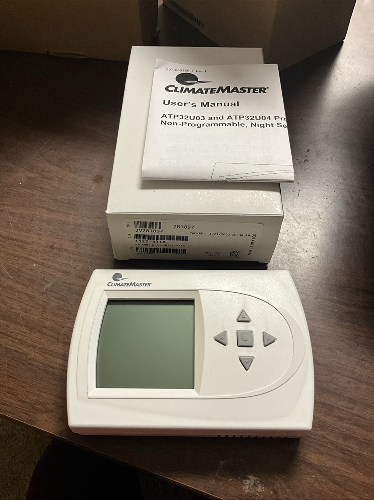 CARRIER / CLIMATE MASTER 2V781897 1120-431A PROGRAMMABLE THERMOSTAT