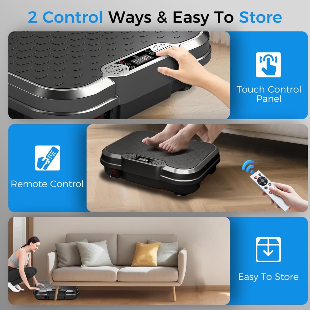 Vibration Plate Exercise Machine, Vibration Plate for Lymphatic Drainage Weig...