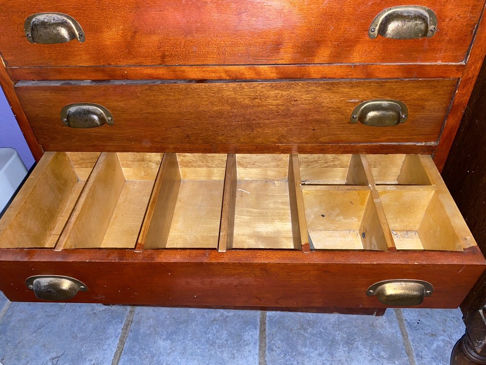 Antique Bookshelf With Drawers