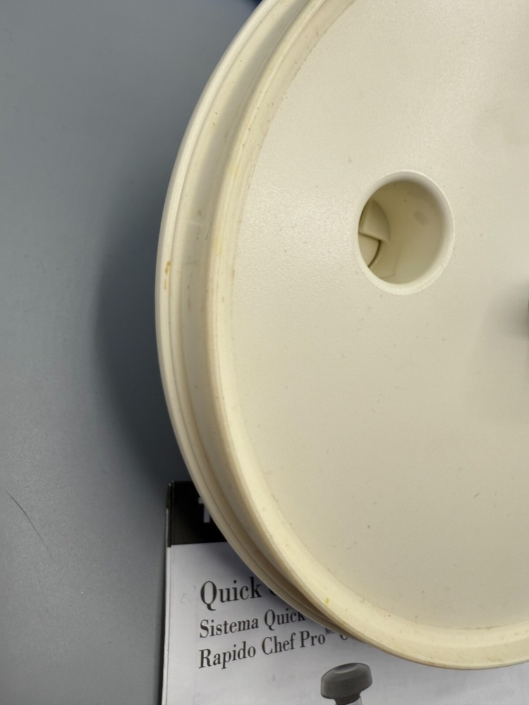 TUPPERWARE Quick Chef Pro System Blue Manual FOOD PROCESSOR Chopper