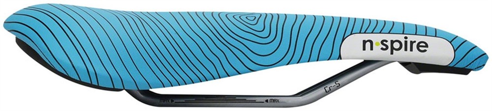 Smanie N.Spire Saddle - Chromoly, Microfiber Blue, 156