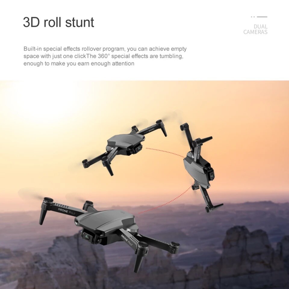 Professional Drone With 4K UHD Camera (Black Color)