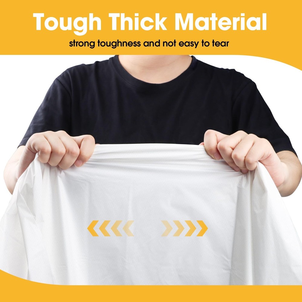 White Plastic Table Cloth Rectangle Table 15 Pack, 54''×108'' Tablecloth fo