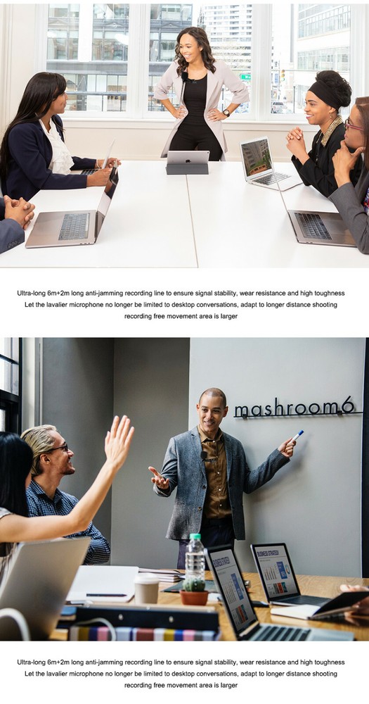 Lavalier Microphone Mamen Professional Mini Lapel Microphone KM-D2