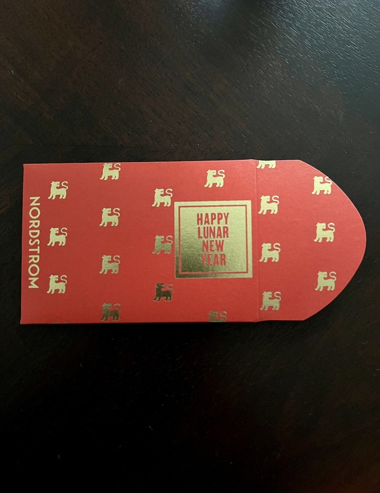 HAPPY LUNAR NEW YEAR DRAGON NORDSTROM RED ENVELOPE HTF