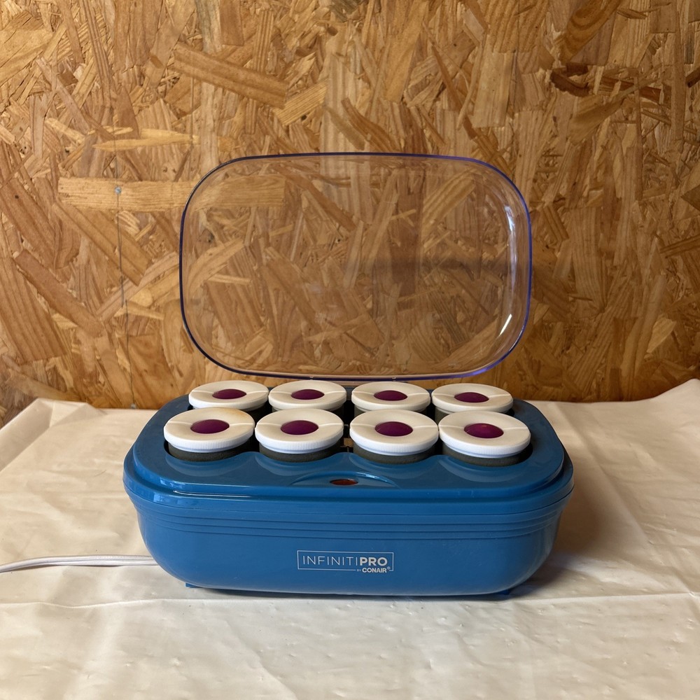 Used- InfinitiPRO by Conair Mega Waves Volume Hot Rollers No Clips 5e