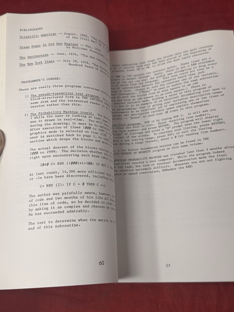 1978 Apple Software Bank Contributed Programs Vol 3-5 Bonus Issue Vintage Book