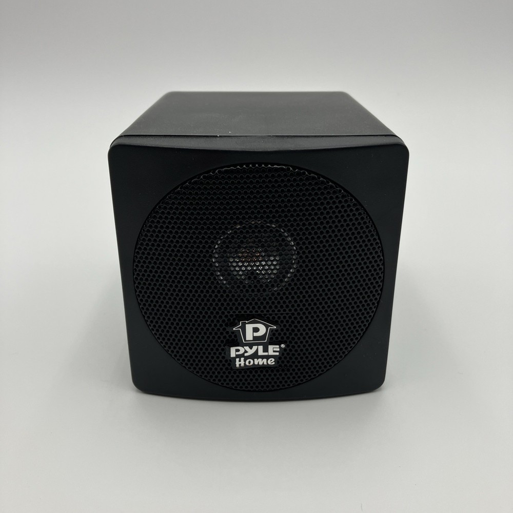 Pyle 3'' Mini Cube Bookshelf Speakers - 100W, Full Range, Video Shielded PCB3BK