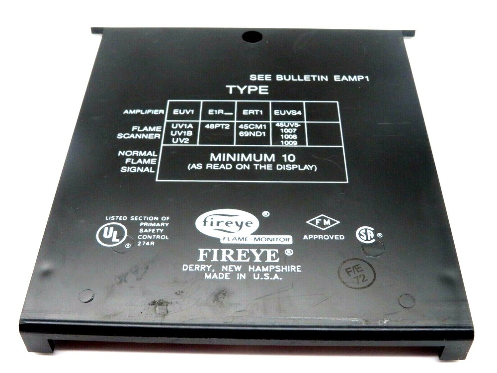 USED FIREYE EUV1 FLAME AMPLIFIER MODULE