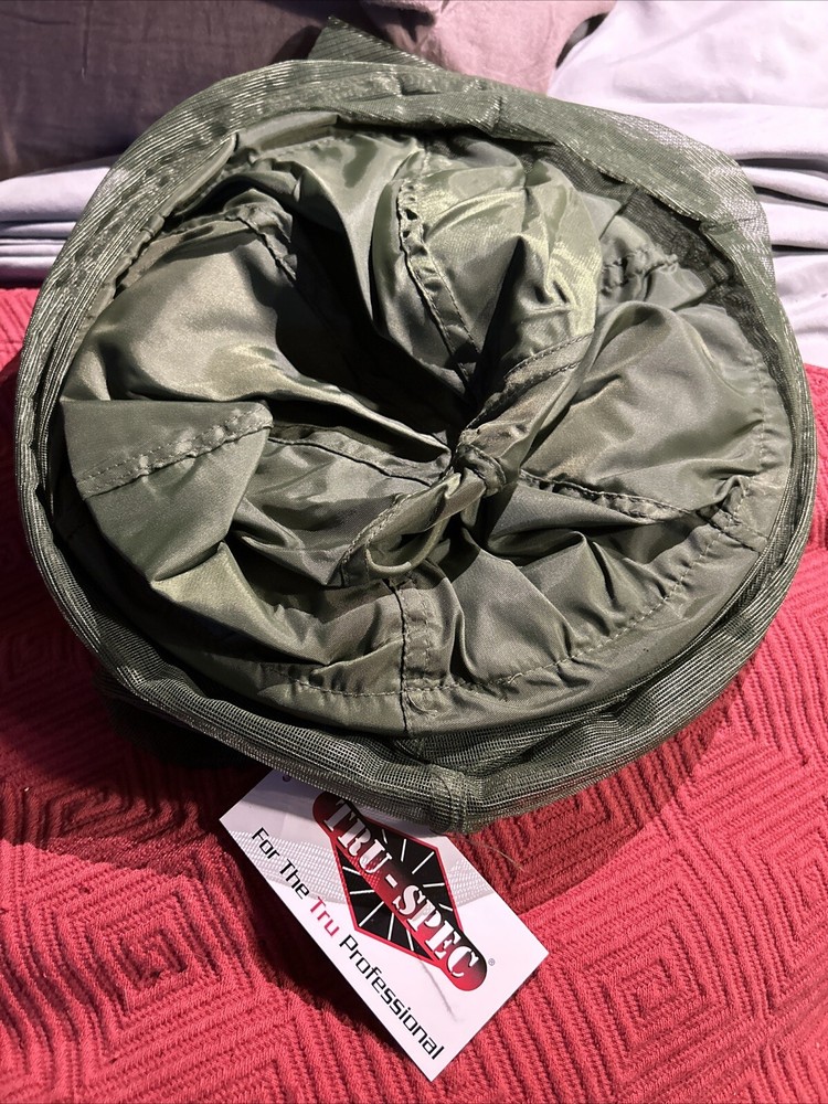 Tru-Spec Mosquito Net Hat NEW Hunting Woods Solid Green