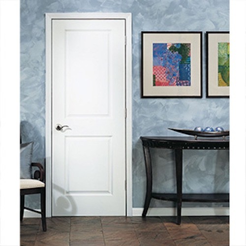 Carrara 2 Square Raised Panel Solid Core Molded Interior Doors - Slabs & Prehung