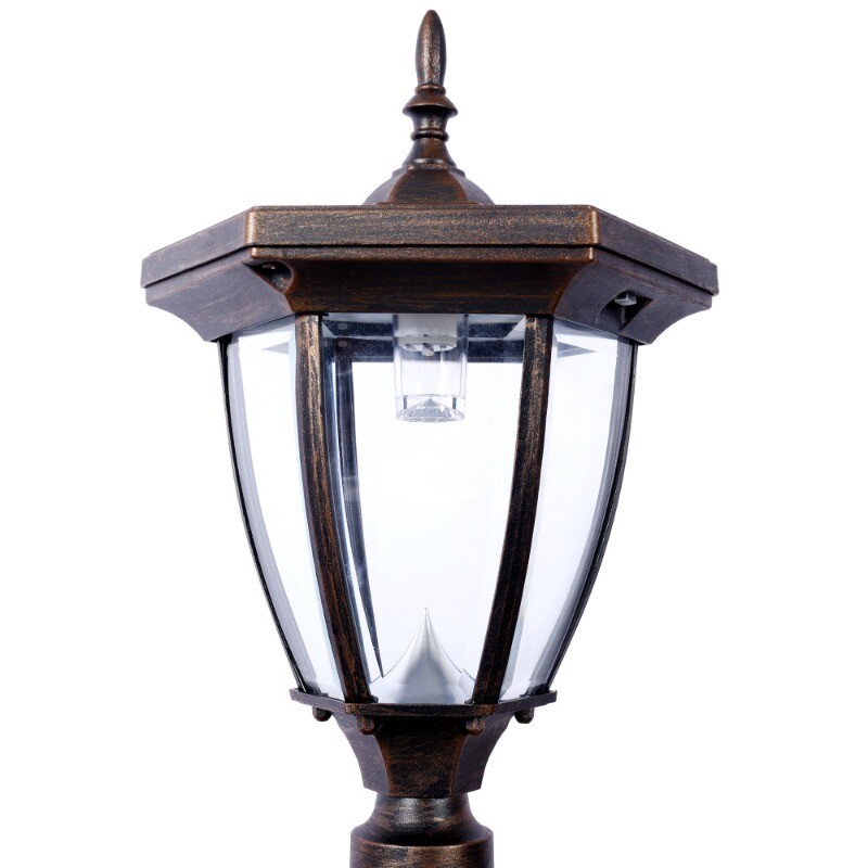 Mailbox Post Light Combination Kit Post with Mailbox Fluted Base Decorative