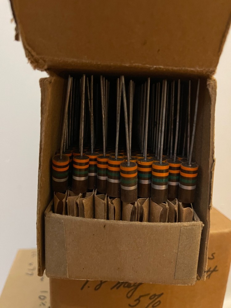MANY VALUES NOS 2 Watt Carbon Composition Resistors - TESTED (See Description)