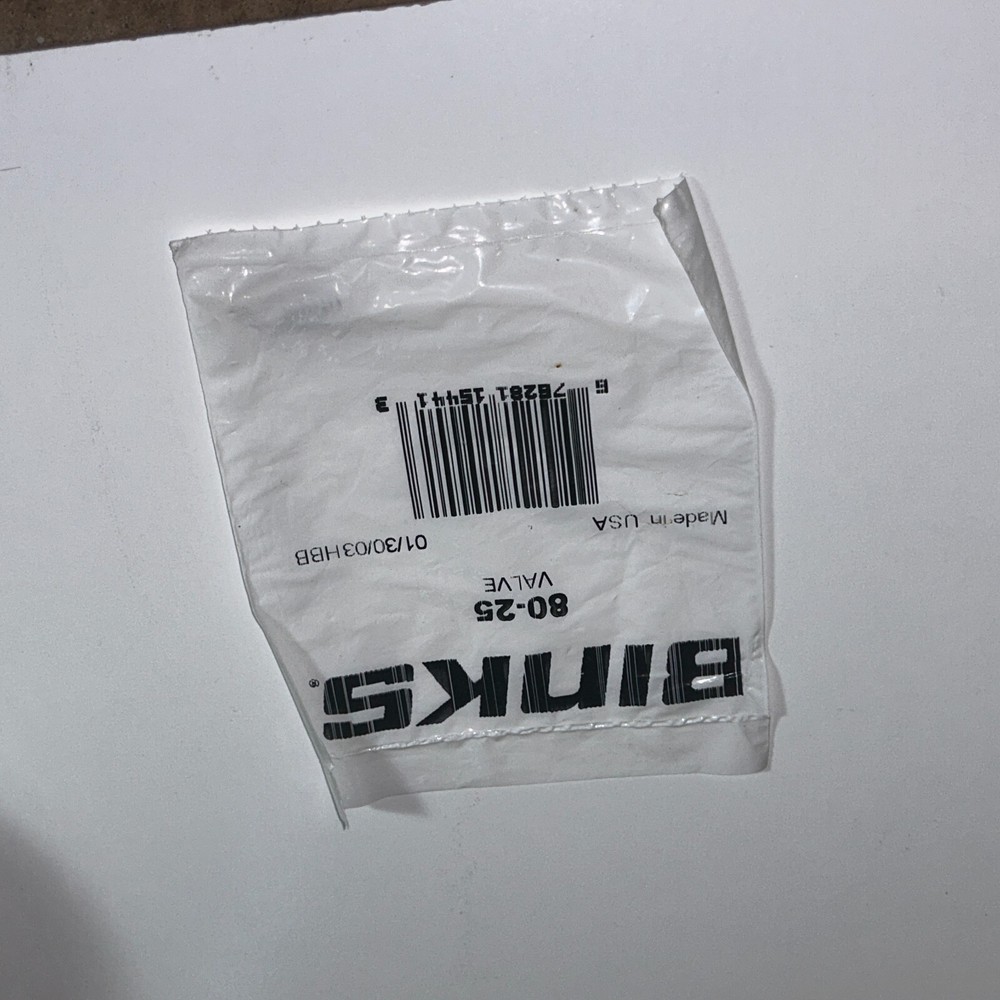 NEW BINKS 80-25 , 80-26 VALVE AND SPRING COMBO PACKAGE (D435)