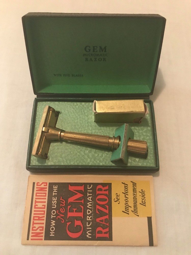 Vintage Gem Micromatic Razor in Original Box #2