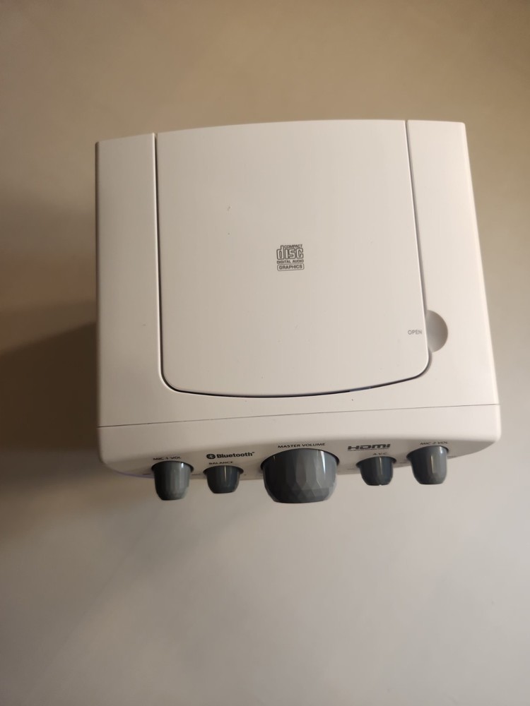 The Singing Machine SML633 Bluetooth CD+G Karaoke System Color White