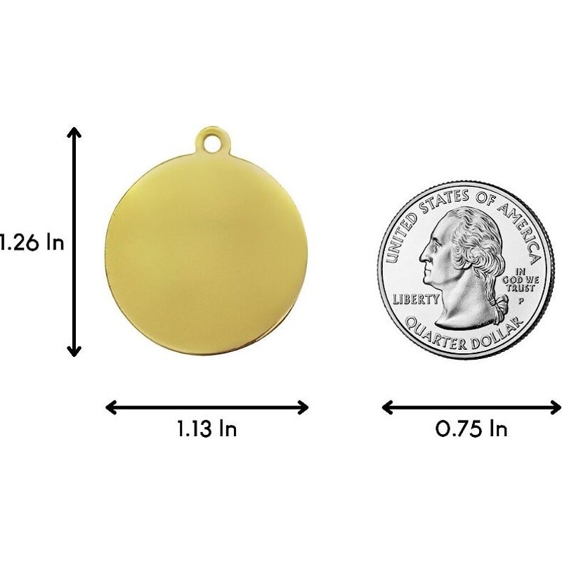 Two Tails Pet Company Loyal AF Personalized Dog ID Tag, Black